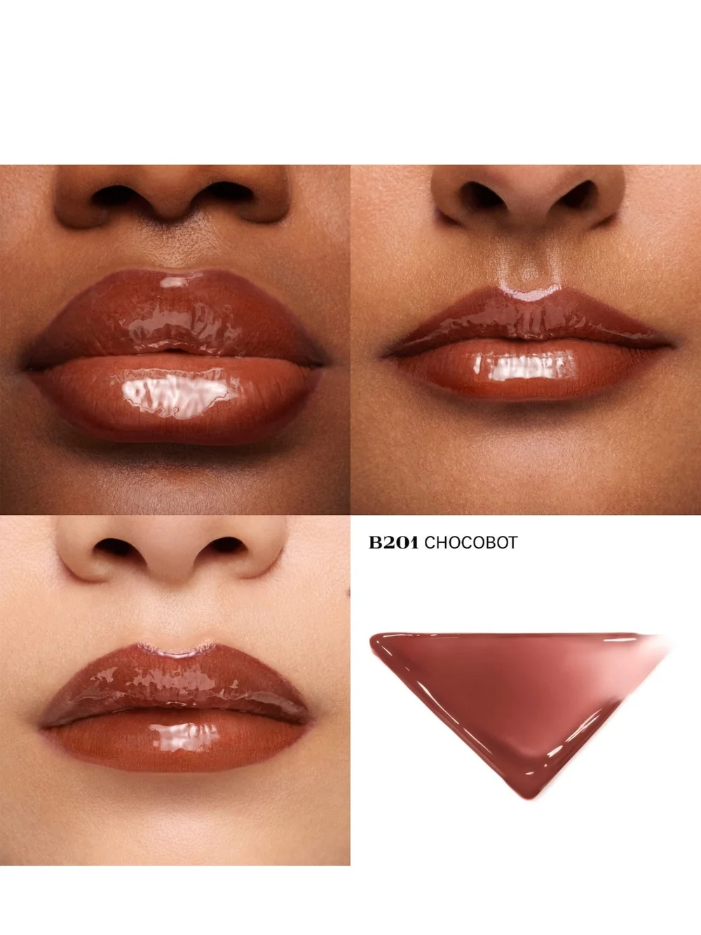 Prada Reflection Lip Gloss In B201 Chocbot BNIB✨FREE GIFT WITH PURCHASE ✨